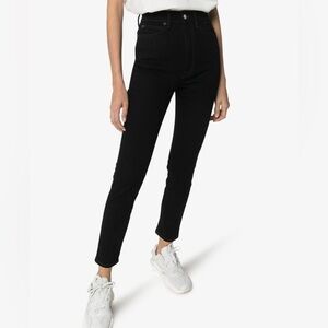 Acne Studios 1994 Black Skinny High Rise Jeans Size 26